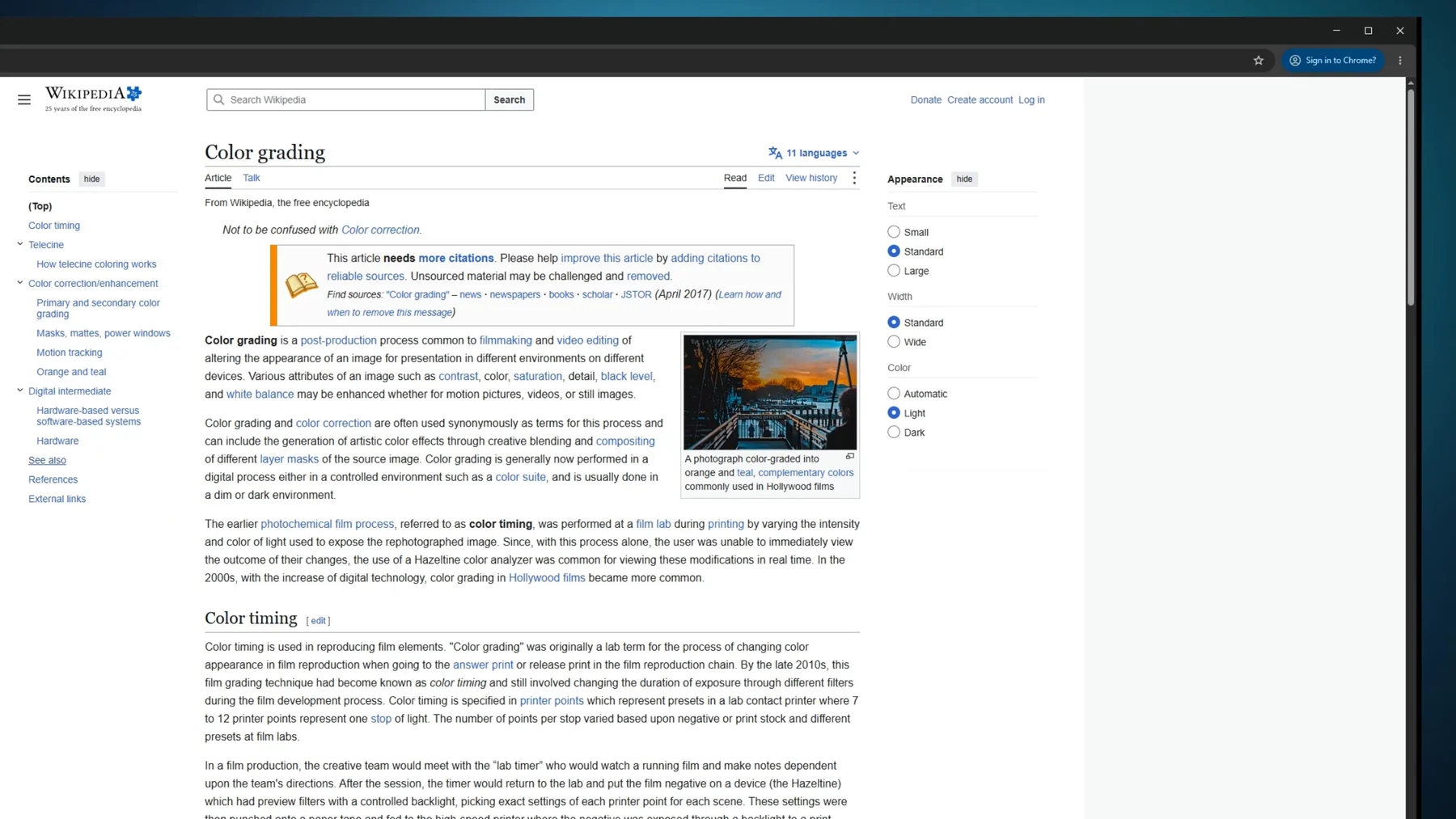 Screenlark export of the Chrome recording