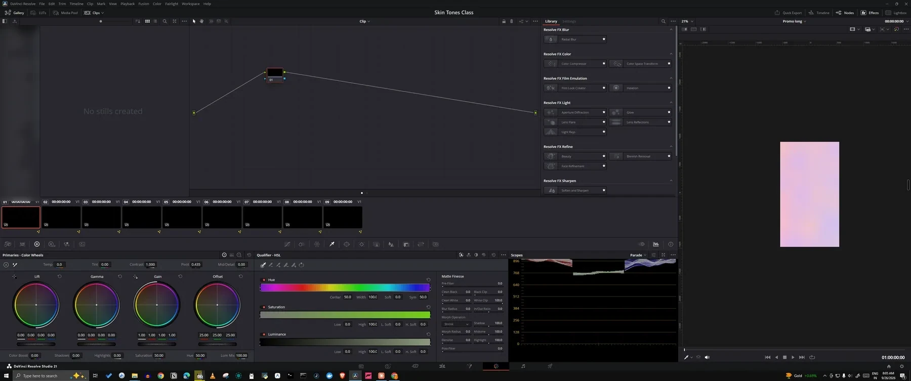 Raw DaVinci Resolve screen recording